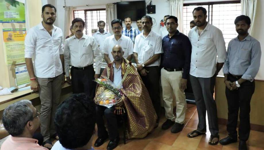 ಮೂಡುಬಿದಿರೆ: ಕಾರ್ಪೊರೇಶನ್ ಬ್ಯಾಂಕ್ ಶಾಖೆಯ ಹಿರಿಯ ಪ್ರಬಂಧಕನಿಗೆ ಬೀಳ್ಕೊಡುಗೆ